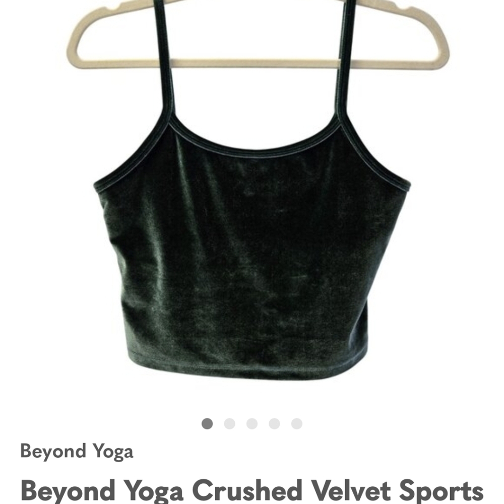 Beyond Yoga Crushed Velvet Sports Bra Size Medium